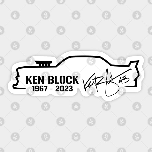 Ken Block Signed Sticker by Zakzouk-store